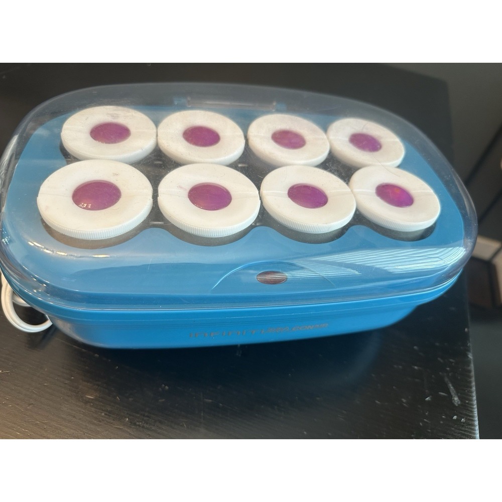 Conair Big Curls Flocked Hot Rollers‎ Hairsetter 2" Jumbo Hair INFINITIPRO Blue